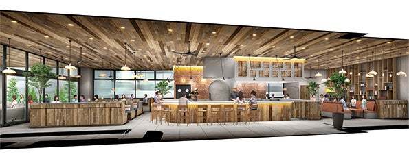 4月24日OPEN・リニューアルされた江坂公園にgoodspoonが登場!本格窯焼きピッツァと手作りフレッシュチーズで楽しいひと時を。
