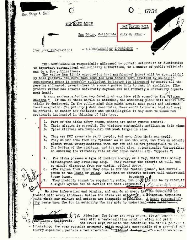 FBI極秘ファイルが語る異星人の姿、UFOの性能、そして“エーテル惑星”の衝撃！彼らの驚くべき目的とは…