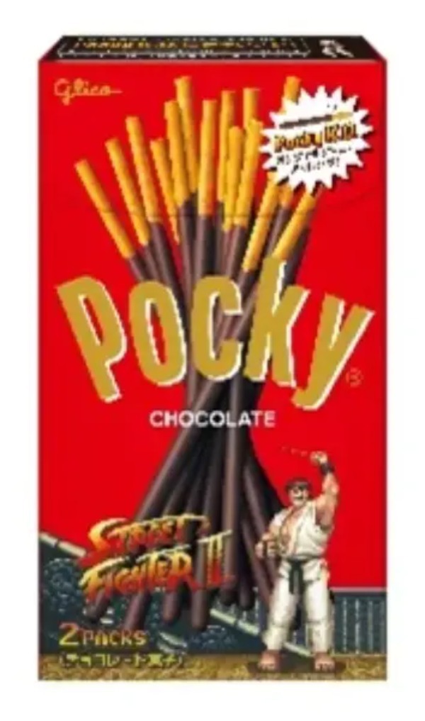 ストII×ポッキーコラボの「Pocky K.O.」発売　オリジナルゲームのQRコードつき