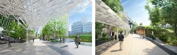 浜松町駅が歩きやすくなる！ 竹芝・汐留方面、芝大門方面をつなぐ歩道を整備
