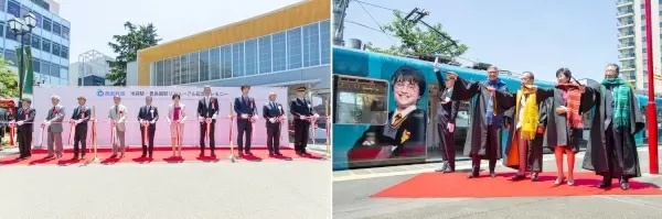 西武鉄道の池袋駅・豊島園駅がリニューアル　ワーナー ブラザースから「針が逆さに動く」時計の寄贈も