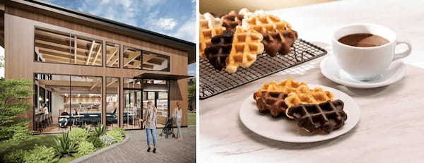 「GODIVA café THE OUTLETS SHONAN HIRATSUKA」オープン~2023年4月28日(金)9時より~ワンハンドで食べられるソフトクリームとワッフルの限定メニューが登場