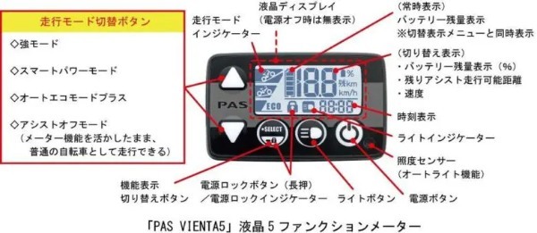 ヤマハ電動アシスト自転車“PAS”のニューモデル「PAS VIENTA5」発表