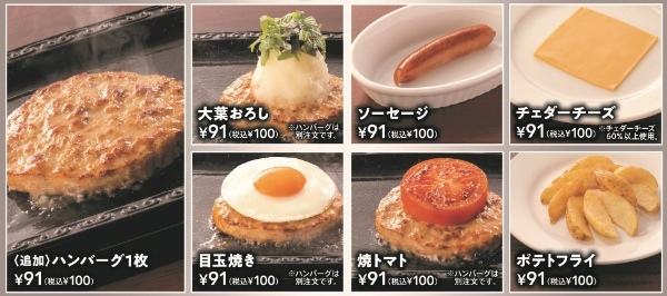 ステーキガストに組み合わせ100通り超・枚数もトッピングも自由自在の『ワンコインハンバーグ』(※)誕生!~GWはご家族みんなでハンバーグ祭り!~