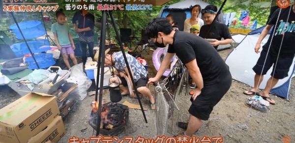 【3家族キャンプ】夏の思い出⛺️囲炉裏スタイルで楽しむ大人数ファミリーキャンプ！