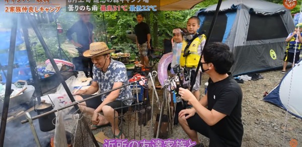 【3家族キャンプ】夏の思い出⛺️囲炉裏スタイルで楽しむ大人数ファミリーキャンプ！