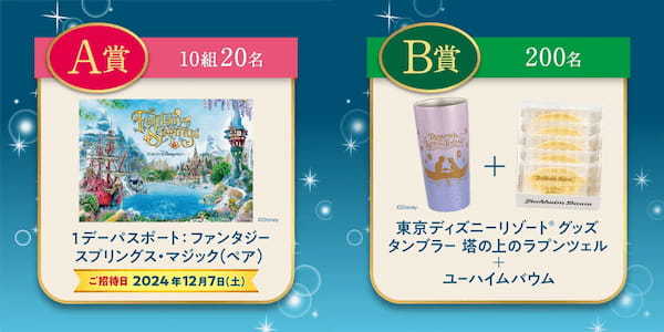 ユーハイムのお菓子を購入して東京ディズニーシー®ファンタジースプリングスへ行こう！「１デーパスポート：ファンタジースプリングス・マジック」やグッズが当たるキャンペーンを8月14日(水)よりスタート！