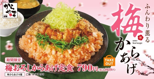 【初夏を先どり】爽やかに薫る「梅おろしからあげ定食」からあげ定食専門店「からやま」に新登場!