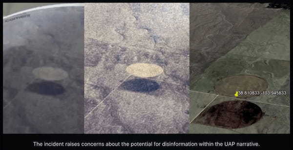 また!? 内部告発者のルイス・エリゾンド氏、やらかす!提示のUFO写真、今度は「畑」だった? 信頼性に赤信号