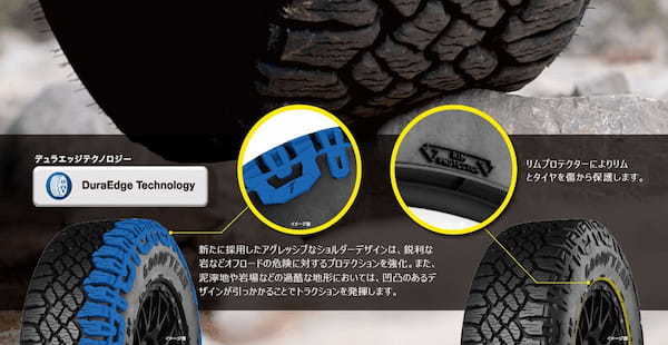グッドイヤー　オンロード、オフロードにタフで信頼できるラングラー・デュラトラックRTを発売