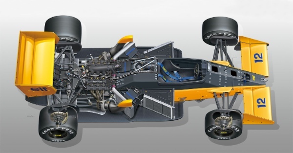 セナ選手がモナコで優勝。ロータス・ホンダ（99T）【ビッグスケール・プラモデル】が登場