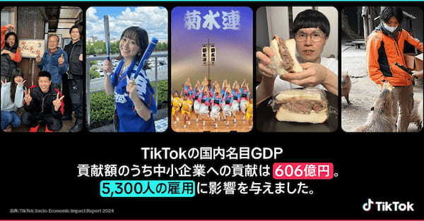 TikTokの経済的効果。国内GDP貢献額は4741億円、雇用者数は26000人に影響【TikTok調べ】