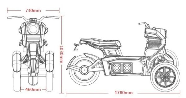 最高時速70km/h 普通免許で乗れる電動3輪バイクがMakuakeに登場!