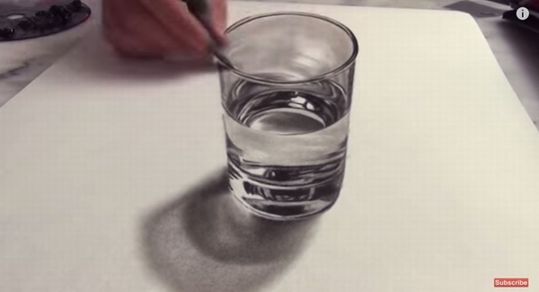 【3D Drawing】言われなきゃ分からん！絵のグラスがもはや本物