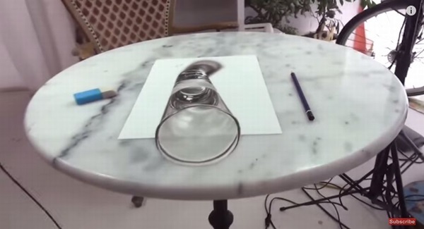 【3D Drawing】言われなきゃ分からん！絵のグラスがもはや本物