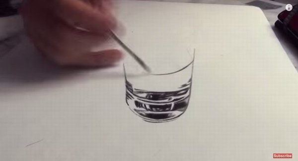 【3D Drawing】言われなきゃ分からん！絵のグラスがもはや本物