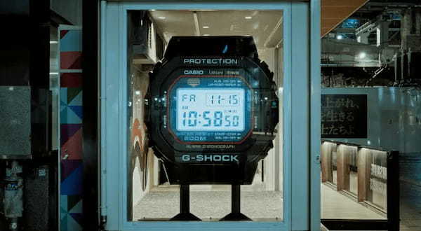 渋谷駅ハチ公前に「G-SHOCK」の大型クロックが出現！