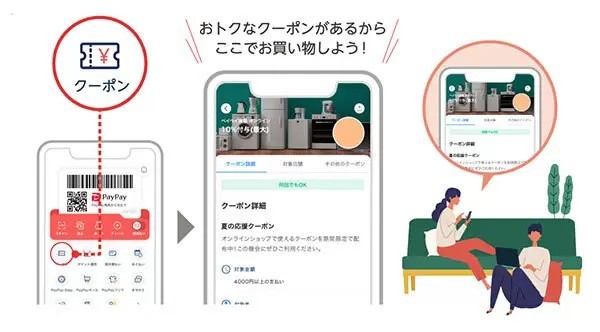 「PayPayクーポン」がネット利用・注文にも対応