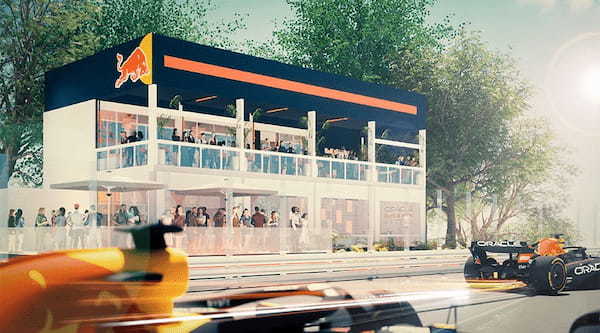 2024年4月のF1日本GPでレッドブルが開設する専用ラウンジの名称が「Red Bull Front Row」に決定