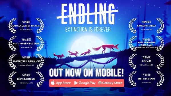 地球上最後の親子ギツネの物語 『エンドリング - エクスティンクション イズ フォーエバー』 iOS、Android向けに発売開始