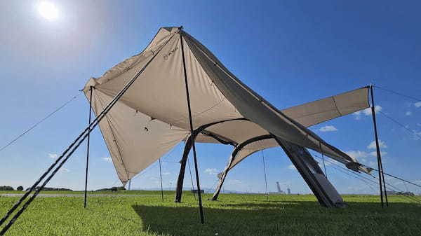 簡単設営・撤収なのに本格派！M.W.Mの2ルームエアーテント【READY Tent -Airvan-】