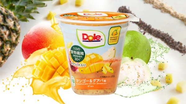 食物繊維が手軽にとれるドールのフルーツカップシリーズに新フレーバーが登場！　『フルーツカップ 198g マンゴー＆グアバ味 食物繊維入り』3月27日(月)新発売