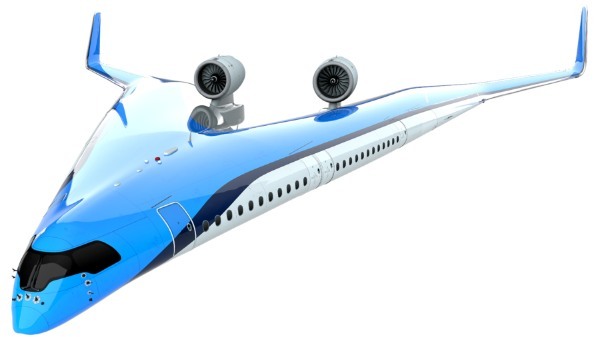 翼に旅客を乗せる「V字型飛行機」のスケールモデル飛行テストが成功！