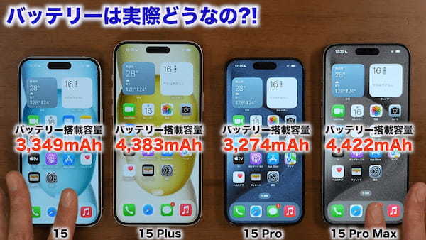 iPhone 15シリーズ全モデルを1年使って分かったこと総まとめ　結局どれが良い?!＜みずおじさん＞