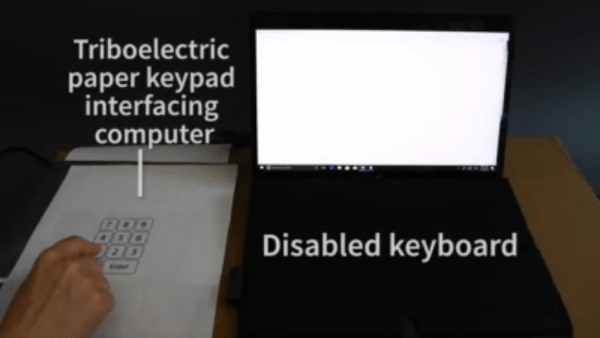 バッテリー不要の「紙で作られたキーボード」が登場！折り畳めて持ち運びにも便利