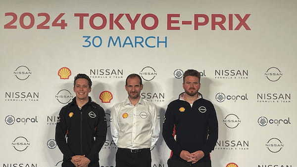 【フォーミュラEシーズン10 第5戦】ジャパン トーキョー 日産が2030年まで同選手権に参戦することを発表し、ガレージツアーを開催