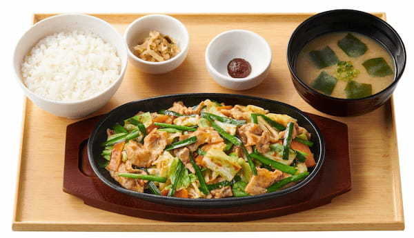 「やよい軒」大分発祥のスタミナメニューを「やよい軒」風にアレンジ！ニラ・豚肉・キャベツをお腹いっぱい味わえる『ニラ豚定食』『【卵黄付】ニラ豚定食』4月4日（火）新発売