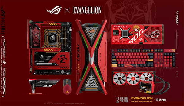 ASUS×エヴァ、第2弾「弐号機・アスカ」コラボPCパーツが話題 – 国内発売は未定