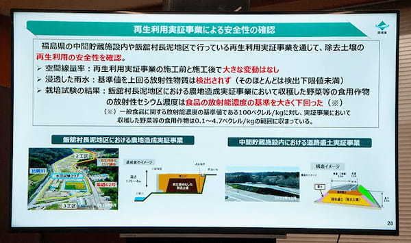 福島第一原発事故からの環境再生事業　環境省が現在の取り組みを紹介