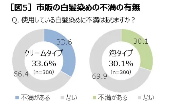 ホーユーから第3の白髪染め「ビゲン 泡クリームカラー」発売　白髪染めの満足・不満足も調査
