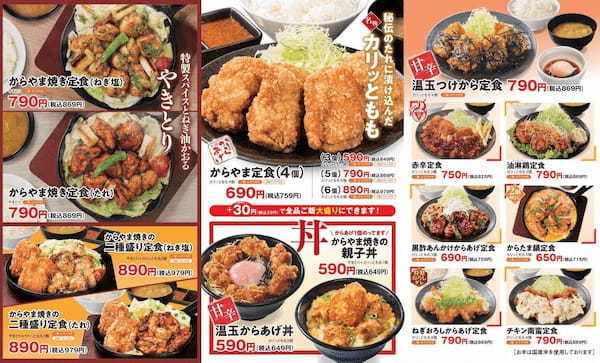 【春の便り】ご要望にお応えして「梅おろしからあげ定食」がからやまで販売開始！