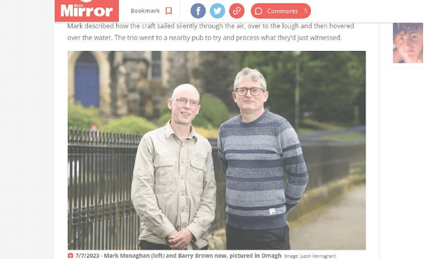 アイルランド「未解決UFO事件」に新展開! 円筒形のUFOを天文学者が撮影、深まる謎
