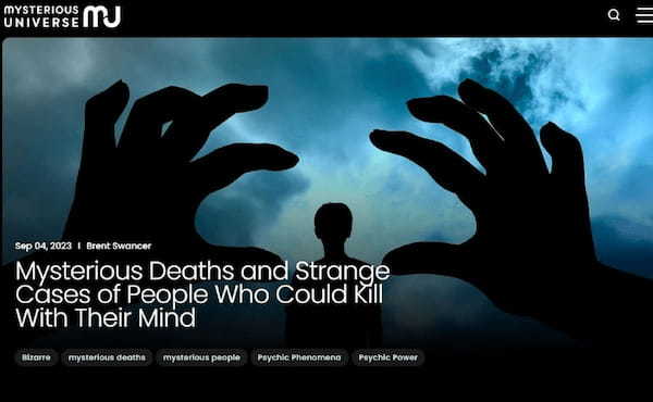 霊能力だけで殺人は可能!? 「スピリチュアル雷電」で科学者を殺害、死ぬまで心拍数を上げ続け…