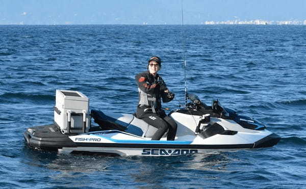 釣り専用水上バイク「Sea-Doo FISH PRO」で岡田万里奈がサワラ快釣