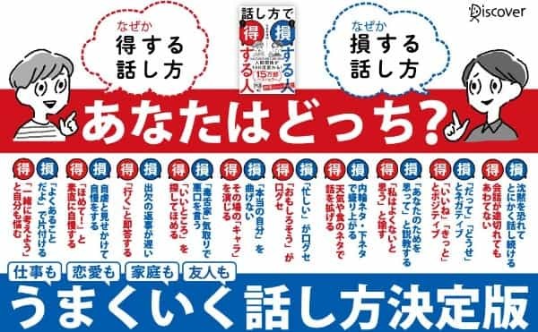 コミュニケーション次第で、仕事もうまくいくかも？『話し方で損する人得する人』ハンディ版で登場