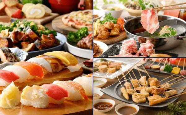 【ゆったり満喫！1時間延長無料！】“ニラックスブッフェ”42店舗のアルコール飲み放題2時間プラン750円(税込825円)が、4/23迄の期間限定にて1時間拡大キャンペーンを開催いたします！