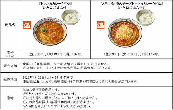 ≪丸亀製麺と株式会社TOKIO 松岡 昌宏さん共創の自信作≫ 打ち立てのうどんに絡む「まろやかで辛い」 新作『豆乳仕立ての冷やしトマたまカレーうどん』発売
