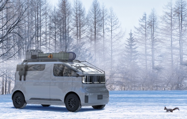 トヨタがジャパンモビリティショー2023に出展する“超拡張型モビリティ”の「KAYOIBAKO」をデジタルモデルで発表