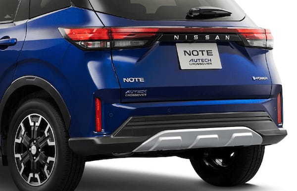 日産ノートAUTECHクロスオーバーがエクステリアデザインを一新
