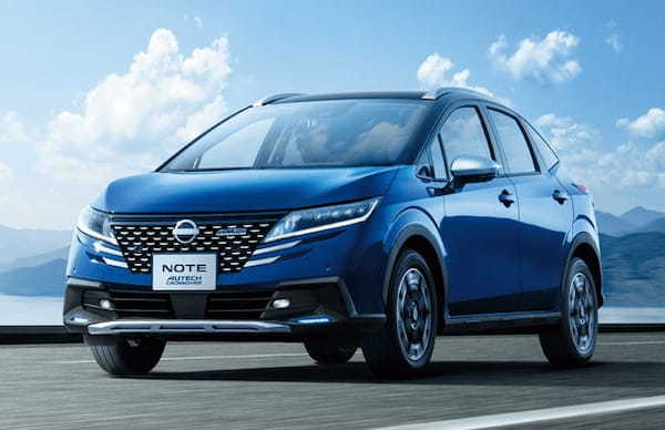 日産ノートAUTECHクロスオーバーがエクステリアデザインを一新