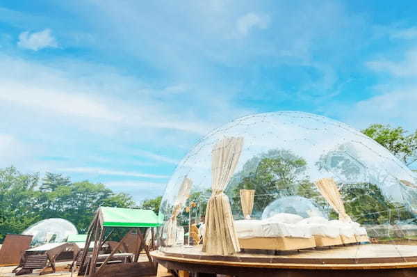 栃木県那須に透明グランピングドーム設置数日本一「ソランピング」オープン