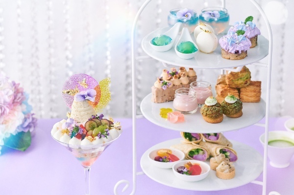 【横浜】『花咲く紫陽花（あじさい）アフタヌーンティー』雨露にきらめく“紫陽花”イメージの和洋折衷スイーツを限定販売