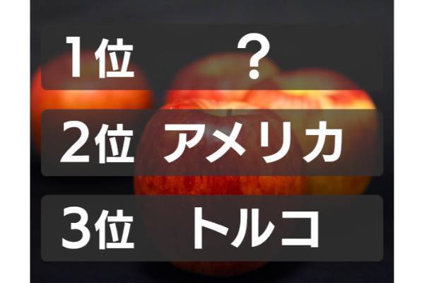 リンゴの生産量世界一の国は？【ランキング vol.232】