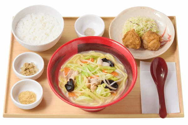 「やよい軒」全国の店長が選んだ、 『野菜タンメンとから揚げの定食』おすすめポイント！1位『1/2日分の野菜が摂れる ※1』