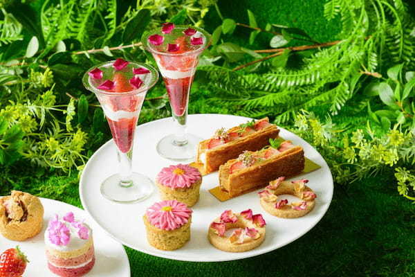 東京マリオットホテル「Flower Garden」をテーマにうららかな春をヴィーガンスイーツで優雅に愉しむ「Vegan Afternoon Tea -Spring-」を発売