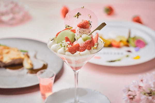 【埼玉】“日本一”の桜回廊近くで楽しむ“お花見ランチ”『桜といちごのモンブランパフェ付ランチコース』を限定販売！大宮璃宮 カフェ＆レストラン 四季庭